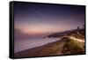 Sunset on Will Rogers Beach and the Pacific Coast Highway-Mark Chivers-Framed Stretched Canvas