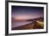 Sunset on Will Rogers Beach and the Pacific Coast Highway-Mark Chivers-Framed Photographic Print