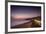 Sunset on Will Rogers Beach and the Pacific Coast Highway-Mark Chivers-Framed Photographic Print