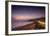 Sunset on Will Rogers Beach and the Pacific Coast Highway-Mark Chivers-Framed Photographic Print