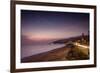 Sunset on Will Rogers Beach and the Pacific Coast Highway-Mark Chivers-Framed Photographic Print
