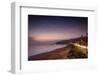 Sunset on Will Rogers Beach and the Pacific Coast Highway-Mark Chivers-Framed Photographic Print