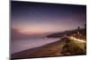 Sunset on Will Rogers Beach and the Pacific Coast Highway-Mark Chivers-Mounted Photographic Print