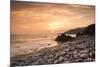 Sunset on Will Rogers Beach, Pacific Palisades, California, United States of America, North America-Mark Chivers-Mounted Photographic Print