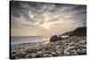 Sunset on Will Rogers Beach, Pacific Palisades, California, United States of America, North America-Mark Chivers-Stretched Canvas