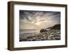 Sunset on Will Rogers Beach, Pacific Palisades, California, United States of America, North America-Mark Chivers-Framed Photographic Print