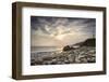 Sunset on Will Rogers Beach, Pacific Palisades, California, United States of America, North America-Mark Chivers-Framed Premium Photographic Print