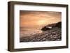 Sunset on Will Rogers Beach, Pacific Palisades, California, United States of America, North America-Mark Chivers-Framed Premium Photographic Print