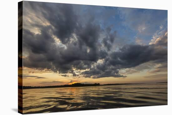 Sunset on Yanayacu Lake, Rio Pacaya, Pacaya-Samiria Reserve, Peru-Michael Nolan-Stretched Canvas