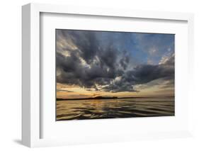 Sunset on Yanayacu Lake, Rio Pacaya, Pacaya-Samiria Reserve, Peru-Michael Nolan-Framed Photographic Print