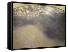 Sunset or Bramble Bush-Giuseppe Pellizza da Volpedo-Framed Stretched Canvas