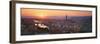 Sunset over a City, Florence, Tuscany, Italy-null-Framed Photographic Print