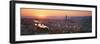 Sunset over a City, Florence, Tuscany, Italy-null-Framed Photographic Print