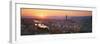 Sunset over a City, Florence, Tuscany, Italy-null-Framed Photographic Print