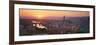 Sunset over a City, Florence, Tuscany, Italy-null-Framed Photographic Print