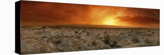 Sunset over a Desert, Palm Springs, California, USA-null-Stretched Canvas