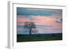 Sunset over a Farm and Cerrado Landscape in Bonito-Alex Saberi-Framed Premium Photographic Print