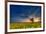 Sunset over a Field of Rapeseed, Near Risley in Derbyshire England UK-Tracey Whitefoot-Framed Photographic Print