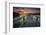 Sunset over a Fishing Pier in Wildcat Cove, Florida-Frances Gallogly-Framed Photographic Print