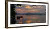 Sunset over a lake, Knowlton, Quebec, Canada-null-Framed Photographic Print