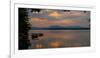 Sunset over a lake, Knowlton, Quebec, Canada-null-Framed Photographic Print