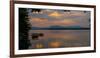 Sunset over a lake, Knowlton, Quebec, Canada-null-Framed Photographic Print