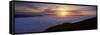 Sunset over a Lake, Loch Lomond, Argyll and Bute, Scotland-null-Framed Stretched Canvas