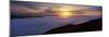 Sunset over a Lake, Loch Lomond, Argyll and Bute, Scotland-null-Mounted Photographic Print