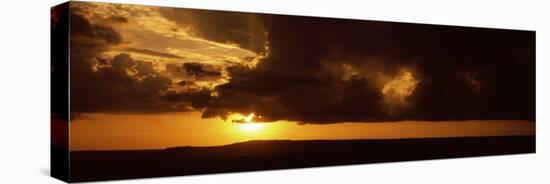 Sunset over a Landscape, Masai Mara National Reserve, Kenya-null-Stretched Canvas