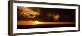 Sunset over a Landscape, Masai Mara National Reserve, Kenya-null-Framed Photographic Print