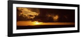 Sunset over a Landscape, Masai Mara National Reserve, Kenya-null-Framed Photographic Print