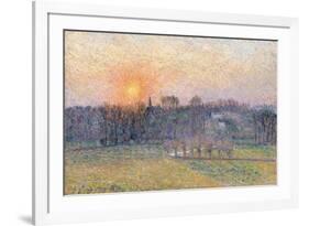 Sunset over a Landscape with Trees, 1892-Canaletto-Framed Giclee Print