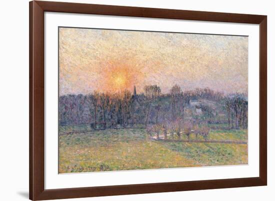 Sunset over a Landscape with Trees, 1892-Canaletto-Framed Giclee Print