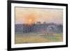 Sunset over a Landscape with Trees, 1892-Canaletto-Framed Giclee Print