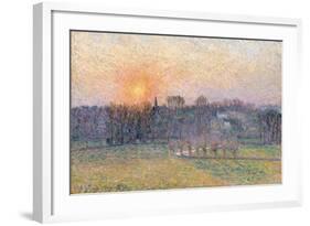 Sunset over a Landscape with Trees, 1892-Canaletto-Framed Giclee Print