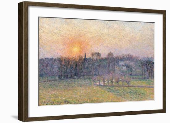 Sunset over a Landscape with Trees, 1892-Canaletto-Framed Giclee Print