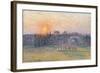 Sunset over a Landscape with Trees, 1892-Canaletto-Framed Giclee Print