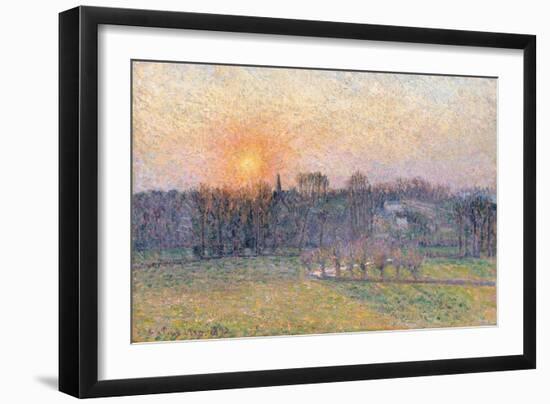 Sunset over a Landscape with Trees, 1892-Canaletto-Framed Premium Giclee Print