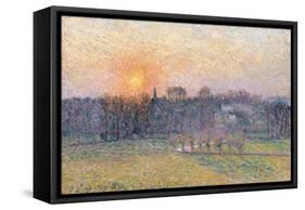 Sunset over a Landscape with Trees, 1892-Canaletto-Framed Stretched Canvas