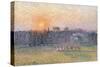 Sunset over a Landscape with Trees, 1892-Canaletto-Stretched Canvas