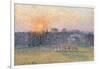 Sunset over a Landscape with Trees, 1892-Canaletto-Framed Giclee Print