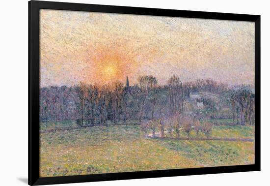 Sunset over a Landscape with Trees, 1892-Canaletto-Framed Giclee Print