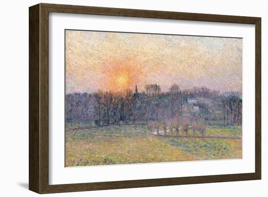 Sunset over a Landscape with Trees, 1892-Canaletto-Framed Giclee Print