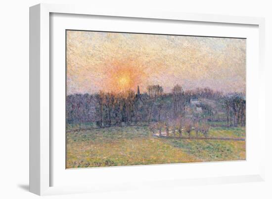 Sunset over a Landscape with Trees, 1892-Canaletto-Framed Giclee Print