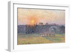 Sunset over a Landscape with Trees, 1892-Canaletto-Framed Giclee Print