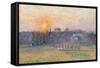 Sunset over a Landscape with Trees, 1892-Canaletto-Framed Stretched Canvas