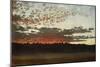 Sunset over a Marshy Landscape, Sweden, 1880-Per Daniel Holm-Mounted Giclee Print