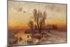 Sunset over a Ukrainian Hamlet, 1915-Juli Julievich Klever-Mounted Premium Giclee Print