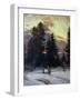 Sunset over a Winter Landscape, circa 1902-Abram Efimovich Arkhipov-Framed Giclee Print