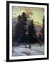 Sunset over a Winter Landscape, circa 1902-Abram Efimovich Arkhipov-Framed Giclee Print